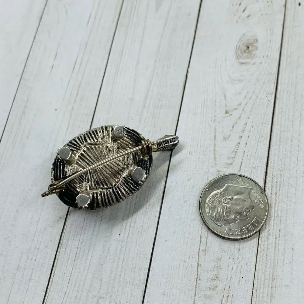 VTG Sterling Silver Turtle Brooch - Picture 3 of 4